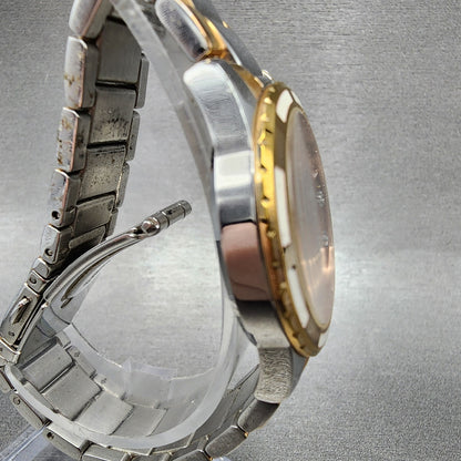 Bulova Diamond Watch Women 32mm MOP Dial Two Tone Round 98P134 New Battery3