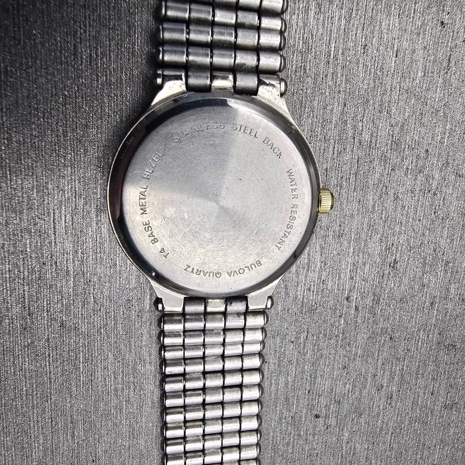 Bulova Watch Women 24mm White Dial Two Tone Diamond Accent Round 98P04 New Batt10