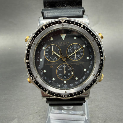 Citizen Promaster Chrono Watch Men 40mm Black Dial Steel 3560-351801 PARTS0