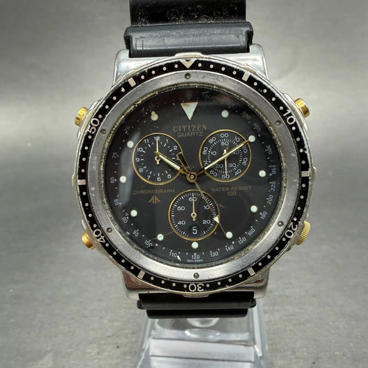 Citizen Promaster Chrono Watch Men 40mm Black Dial Steel 3560-351801 PARTS0