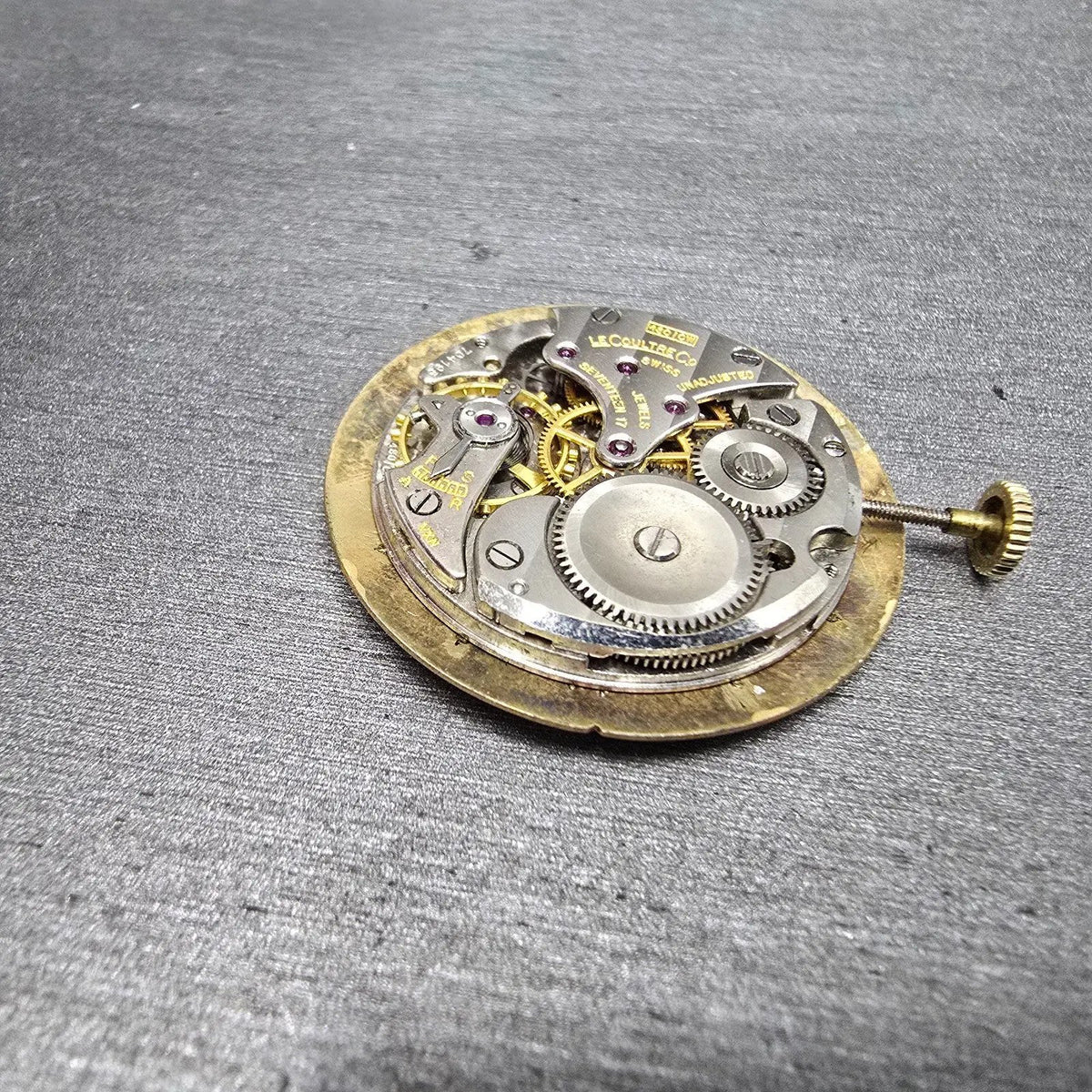 LeCoultre 480/CW Movement Manual Wind 17 Jewels Dial & Hands Vintage10