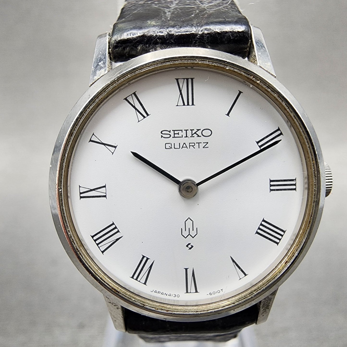 Seiko Watch Women 24mm White Dial Silver Tone Round 41306001 New Battery1