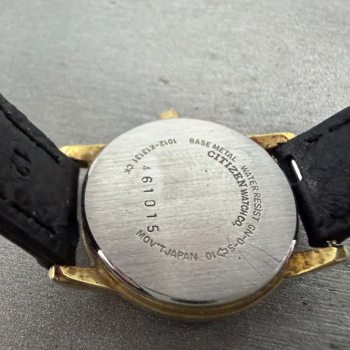 Citizen Watch Women 24mm Champagne Dial Gold Tone Date 1012-K13131 New Battery 99