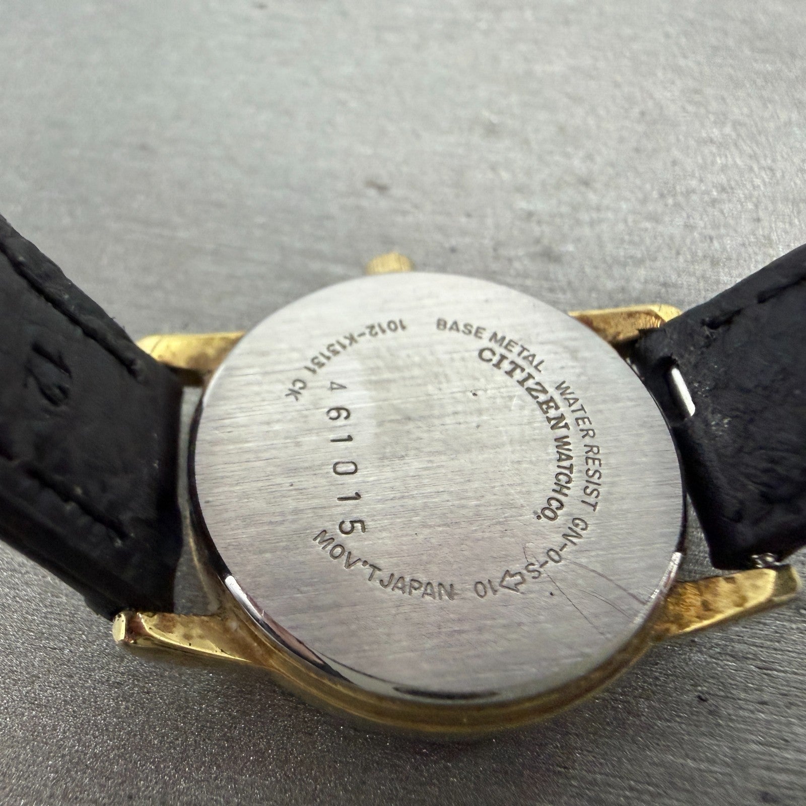 Citizen Watch Women 24mm Champagne Dial Gold Tone Date 1012-K13131 New Battery 99