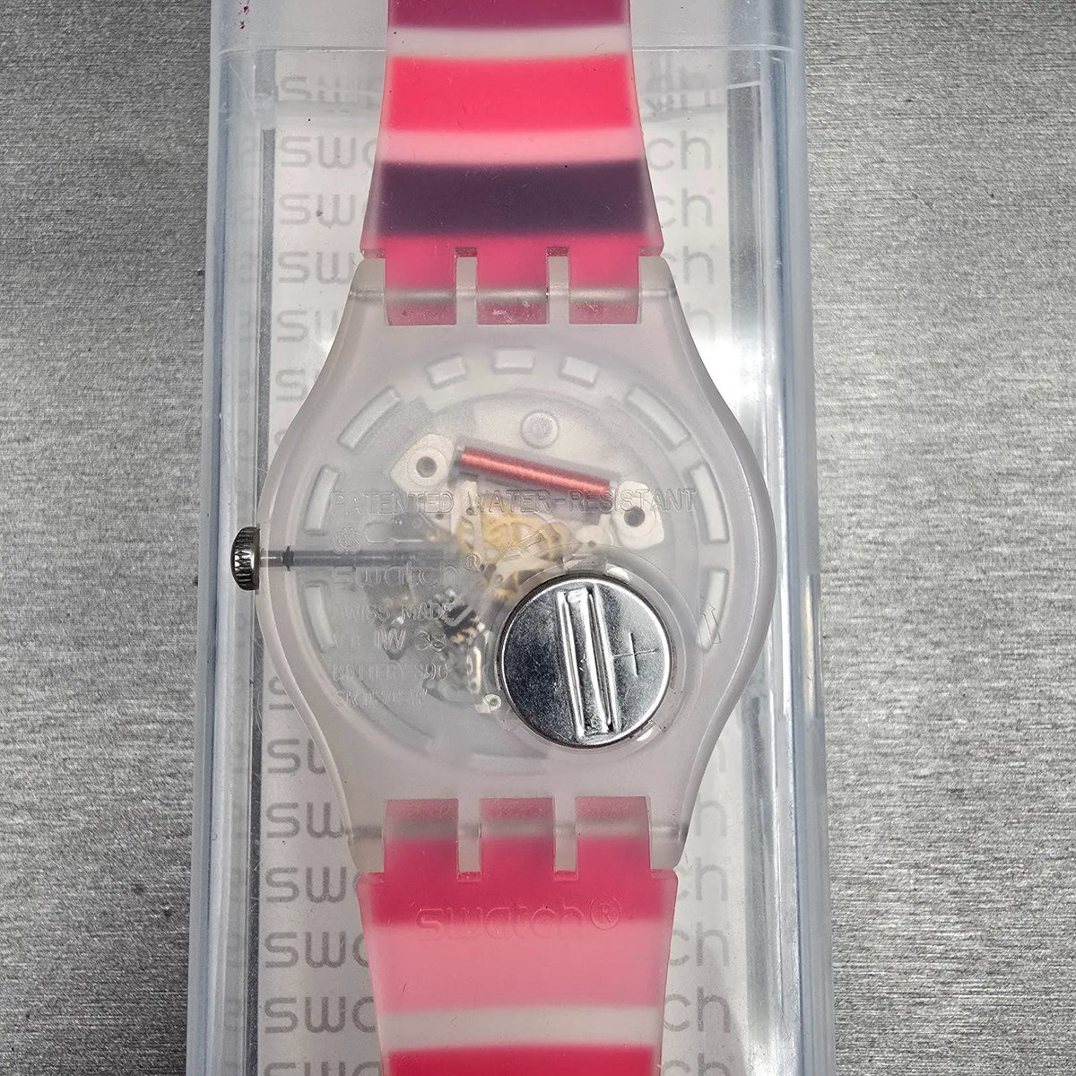 Swatch Tramonto Occaso Watch Men 41mm White Dial Clear Case SUOK138 New Battery8