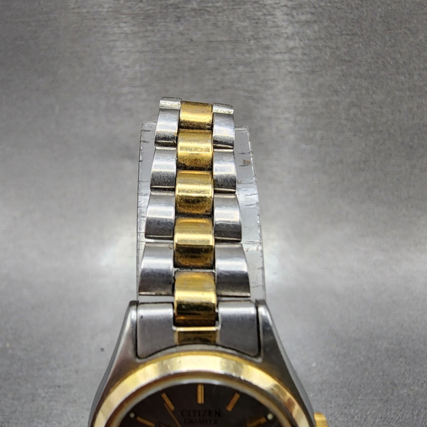 Citizen CQ Watch Women 24mm Gray Dial Two Tone Daydate 6000K04069 New Battery4