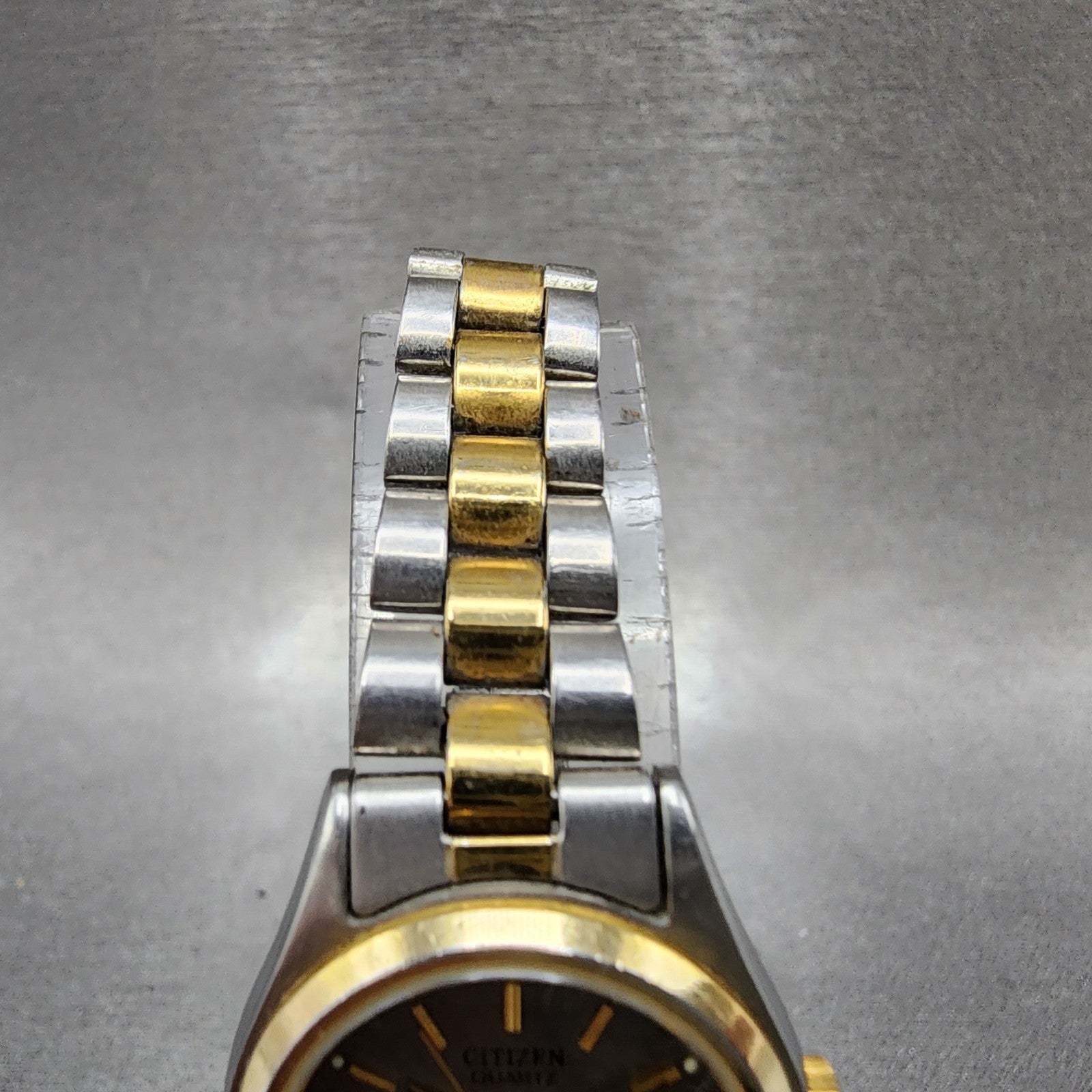 Citizen CQ Watch Women 24mm Gray Dial Two Tone Daydate 6000K04069 New Battery4