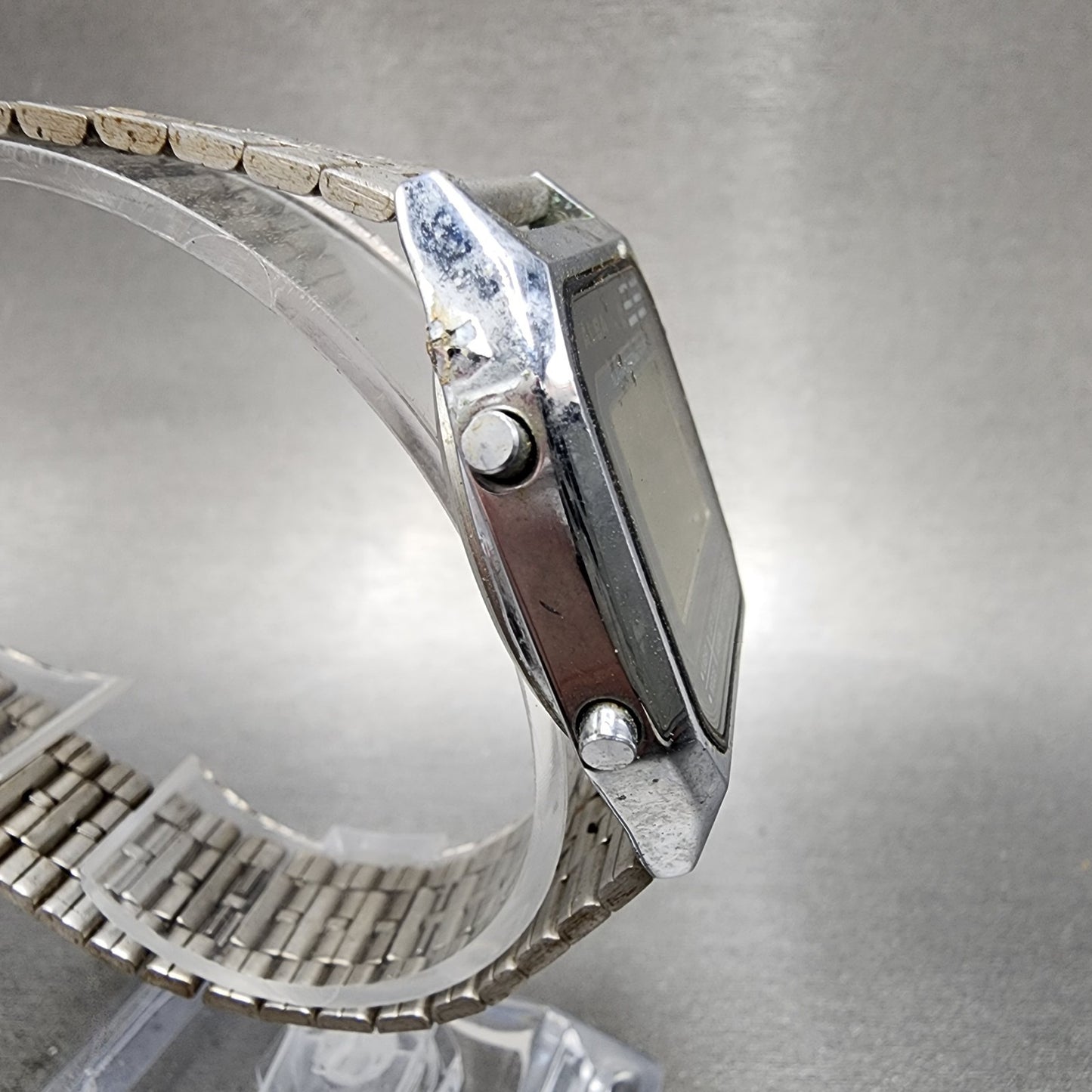 Seiko Alba Digital Watch Men 34mm Alarm Chronograph Daydate Y7895500 PARTS4