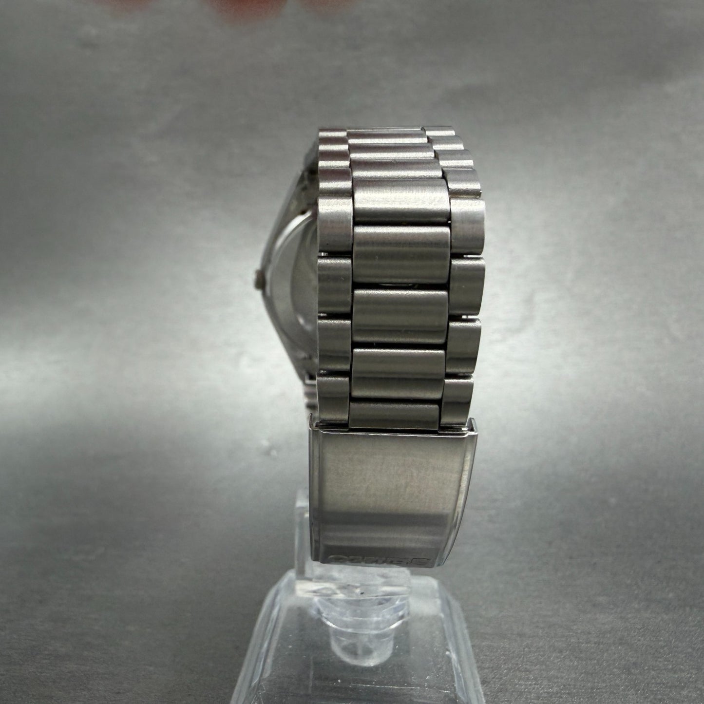 Seiko King Quartz Watch Men 36mm Silver Dial Steel Daydate 4823-8000 New Battery7