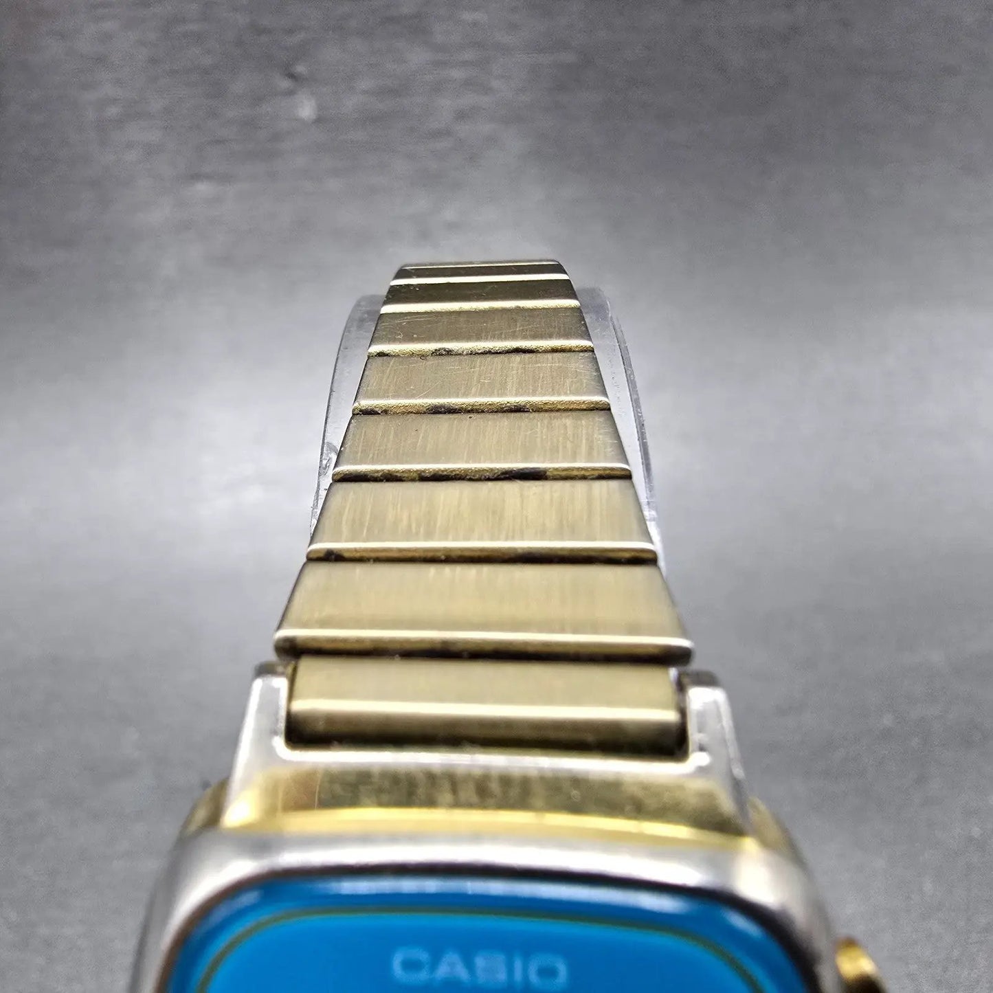Casio LA670W Watch Women 25mm Blue Dial Gold Digital Alarm Chronograph NewBat4