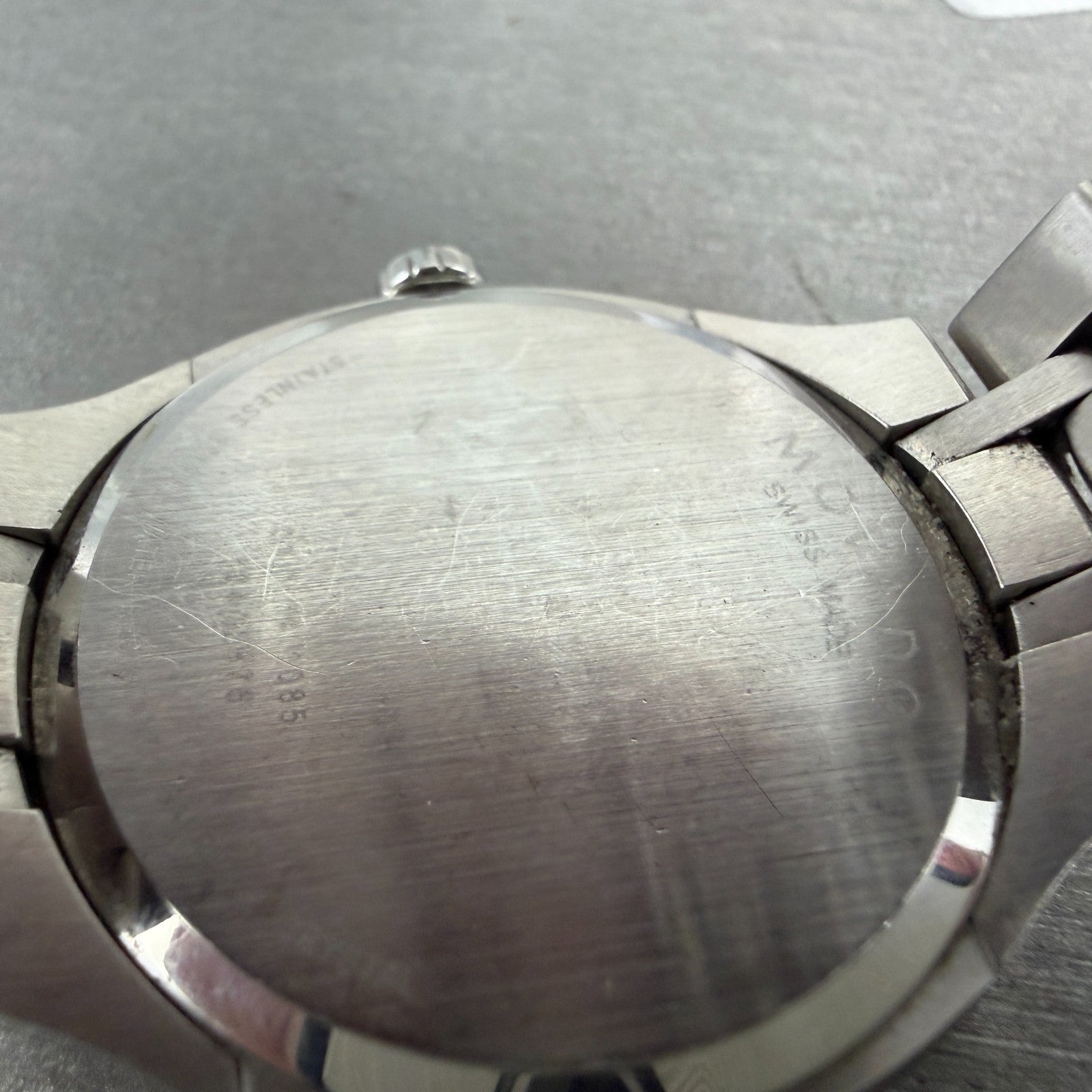 Movado Museum Watch Men 39mm Black Dial Silver Tone 01.1.14.1085 New Battery9