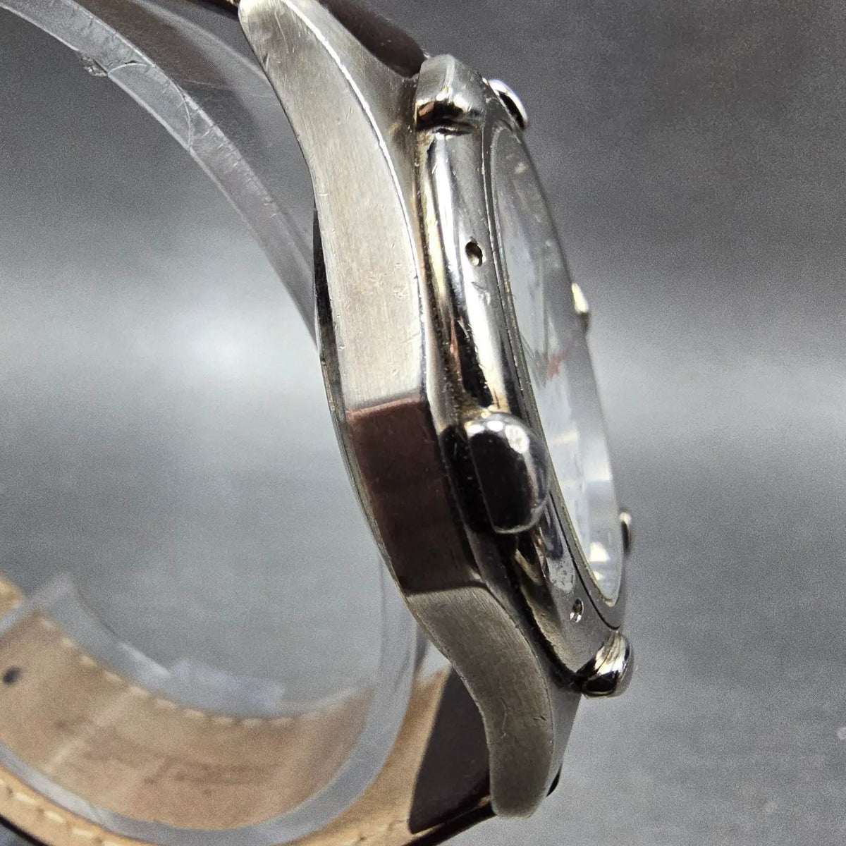Wenger SAK Designs Watch Men 36mm White Dial Silver Tone Date Round PARTS VTG4