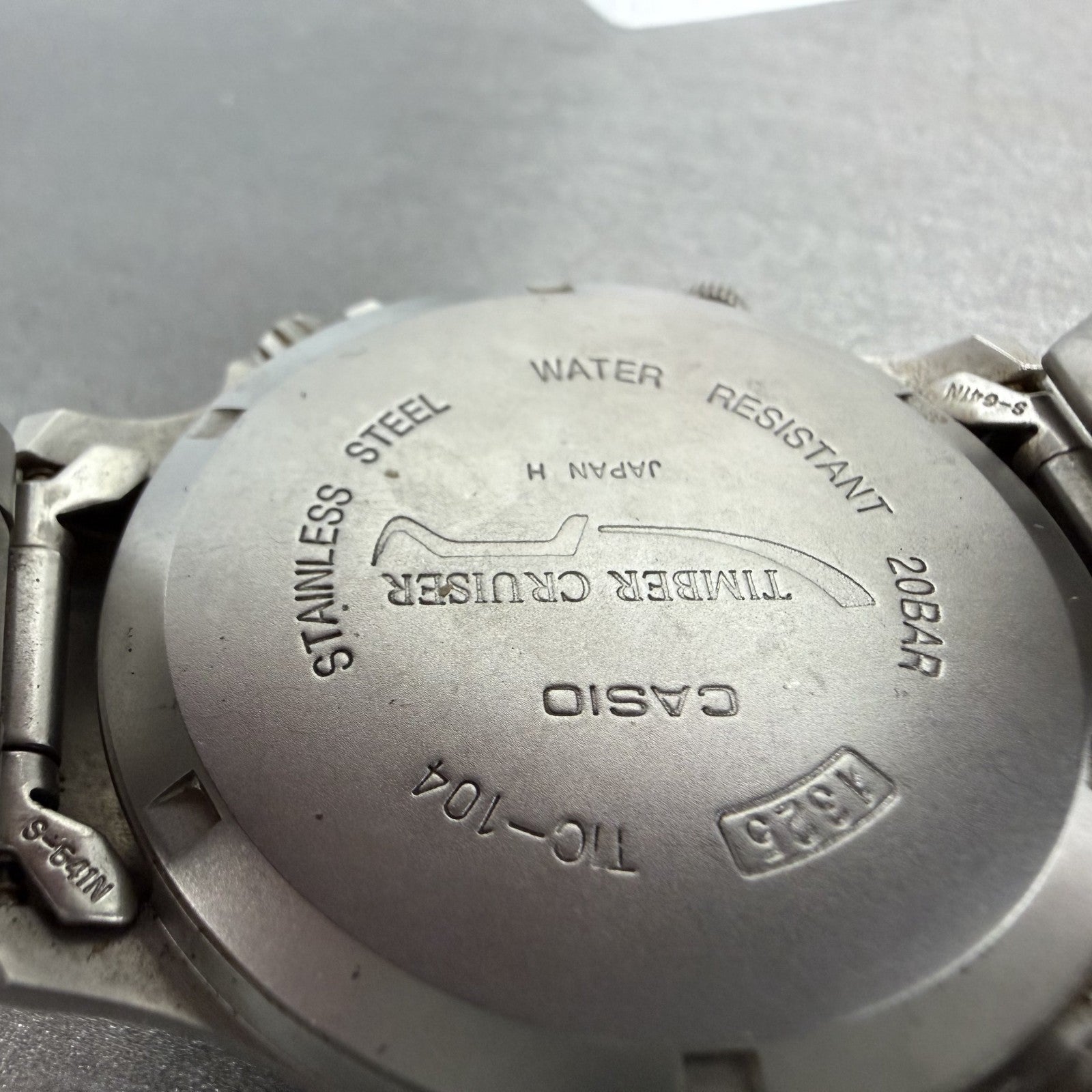 Casio Timber Cruiser Watch Men 41mm Gray Dial Steel Analog Digital TIC104 Newbat9