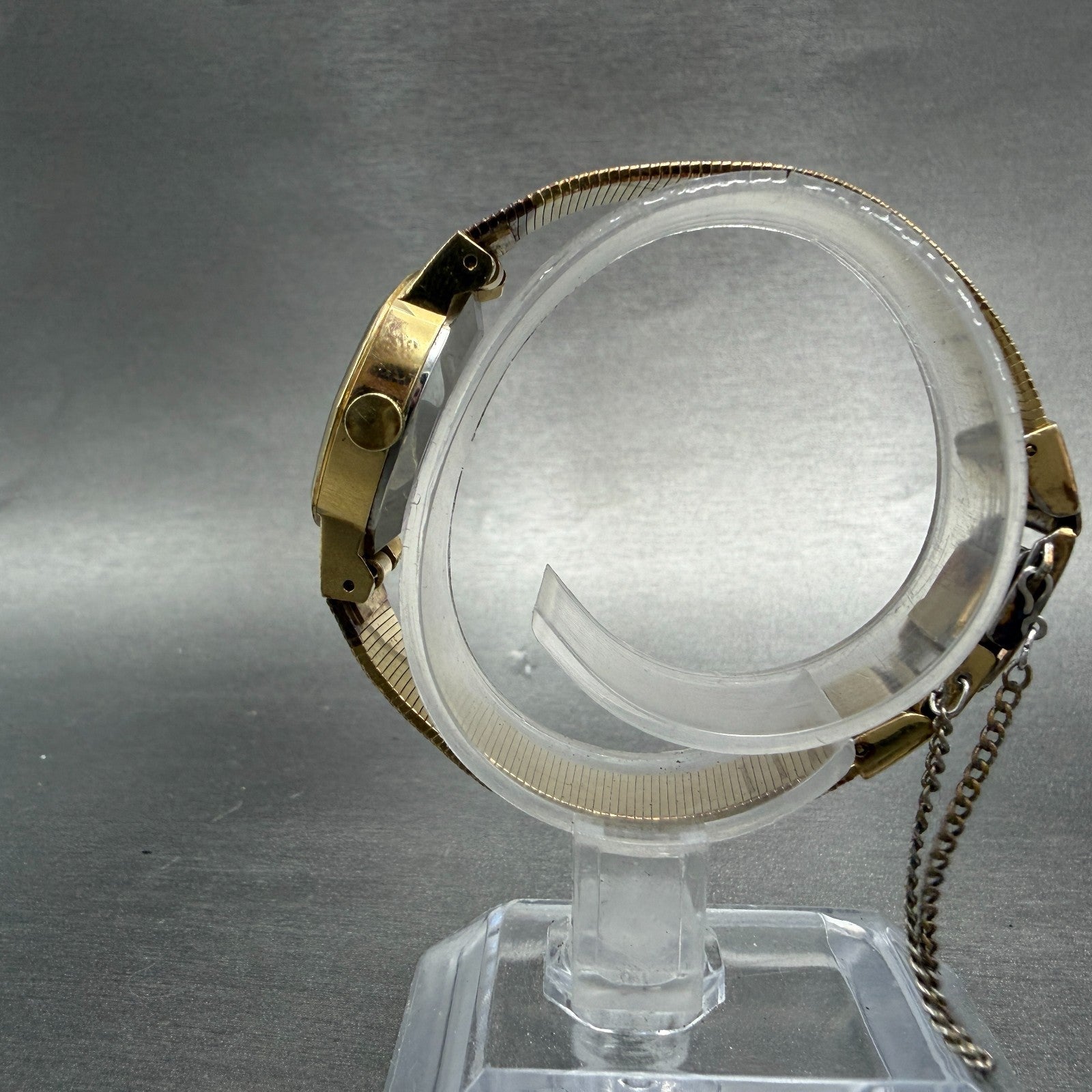 Seiko Watch Women 22mm Champagne Dial Gold Tone Octagon 16-5890 New Battery VTG6