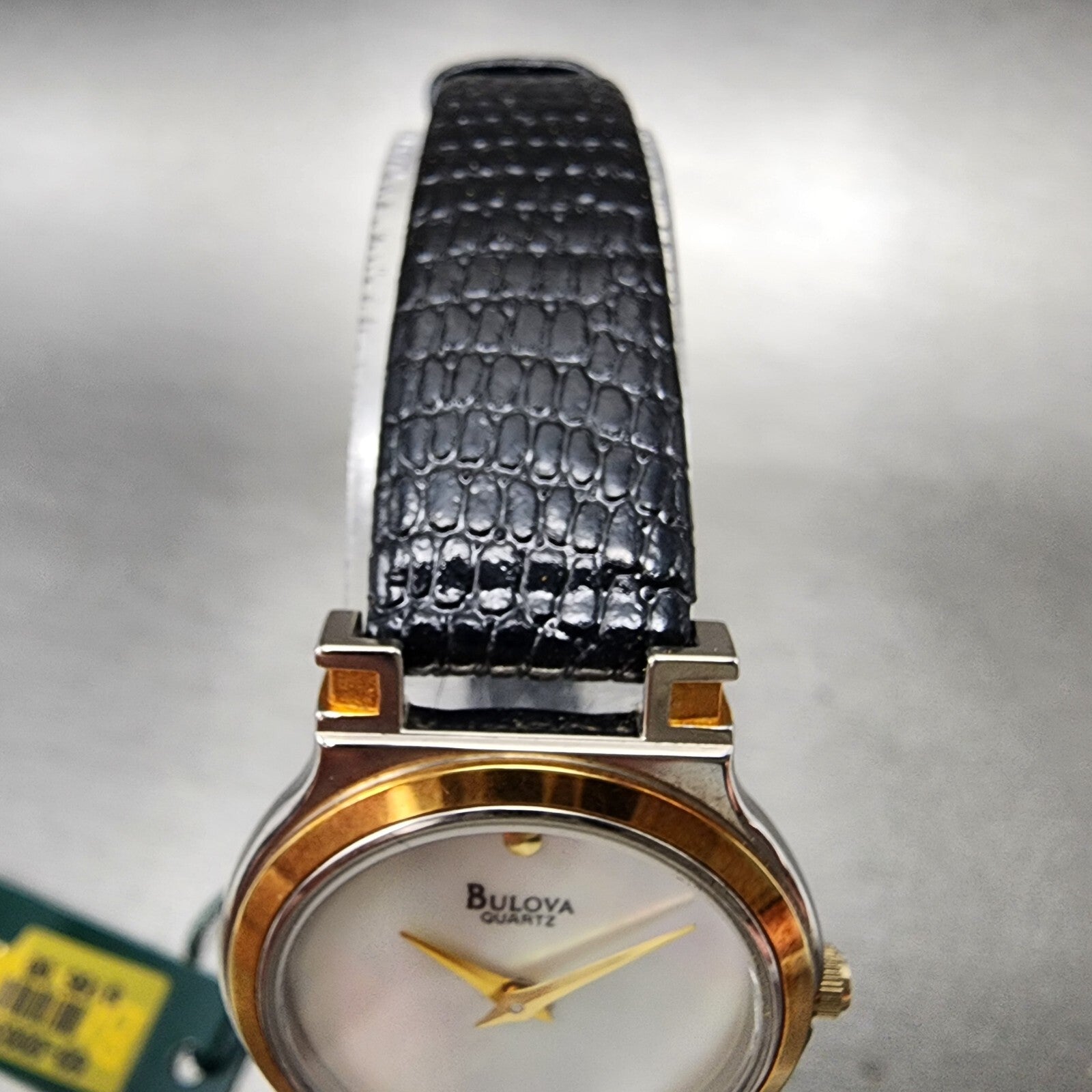 Bulova Watch Women 26mm MOP Dial Two Tone Round 98A15 NOS  New battery5