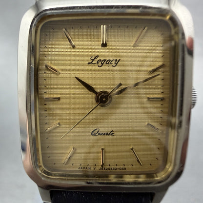 Orient Legacy Tank Watch Women 18mm Gold Dial Gold Tone Rectangle New Battery1