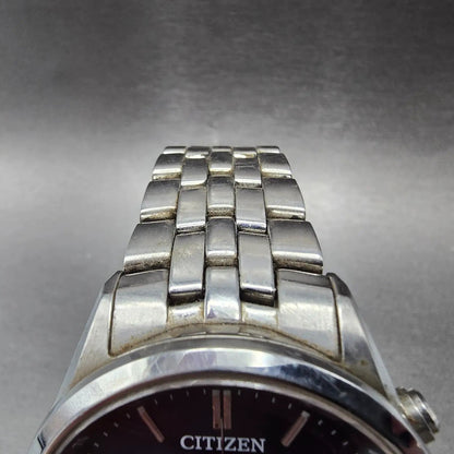 Citizen Eco-Drive Chronograph Watch Men 42mm Blue Dial Steel AT2141-52L Runs4
