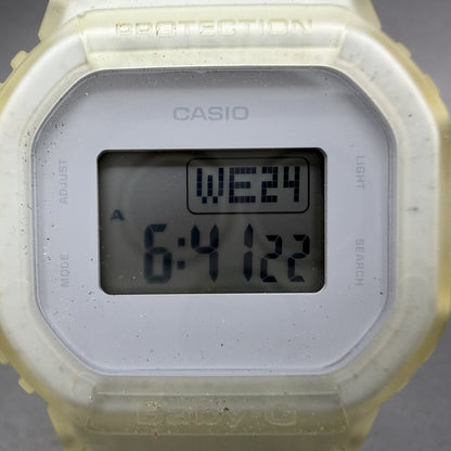 Casio Baby-G BGD-501 Watch Women 40mm Digital White Clear Alarm Chrono New Batt1
