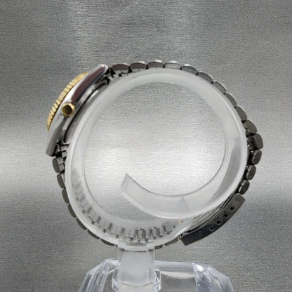 Seiko SQ Watch Women 24mm Gold Dial Two Tone Daydate Round 2A230030 New Battery6