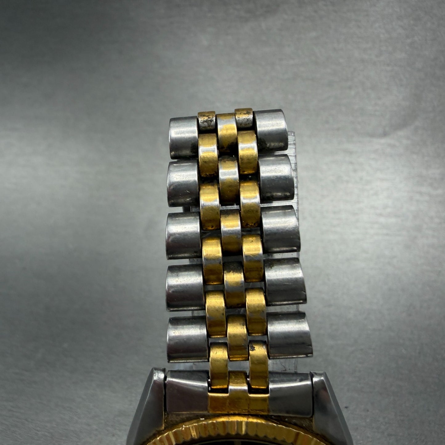 Seiko President Watch Men 36mm Black Dial Two Tone Daydate 7N43-8A49 New Battery4