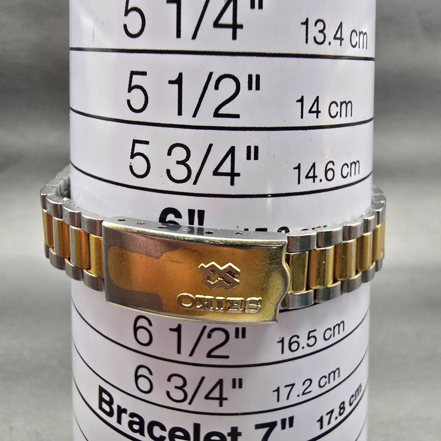 Seiko SQ Watch Women 24mm Gold Dial Two Tone Daydate 2A23-0030 New Battery VTG9