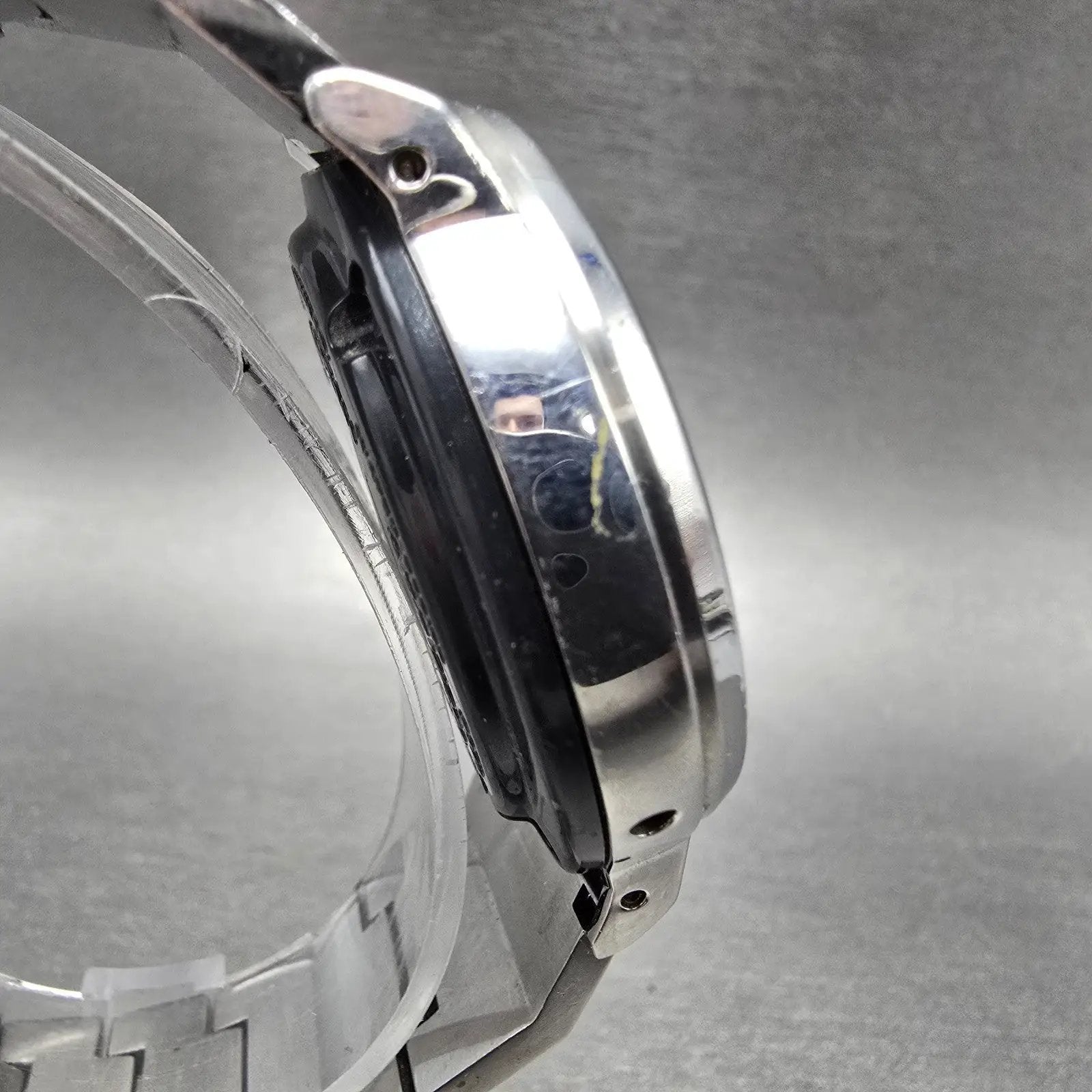 Citizen Eco-Drive Watch Men 42mm White Dial Silver Tone Atomic Date READ!!!!4