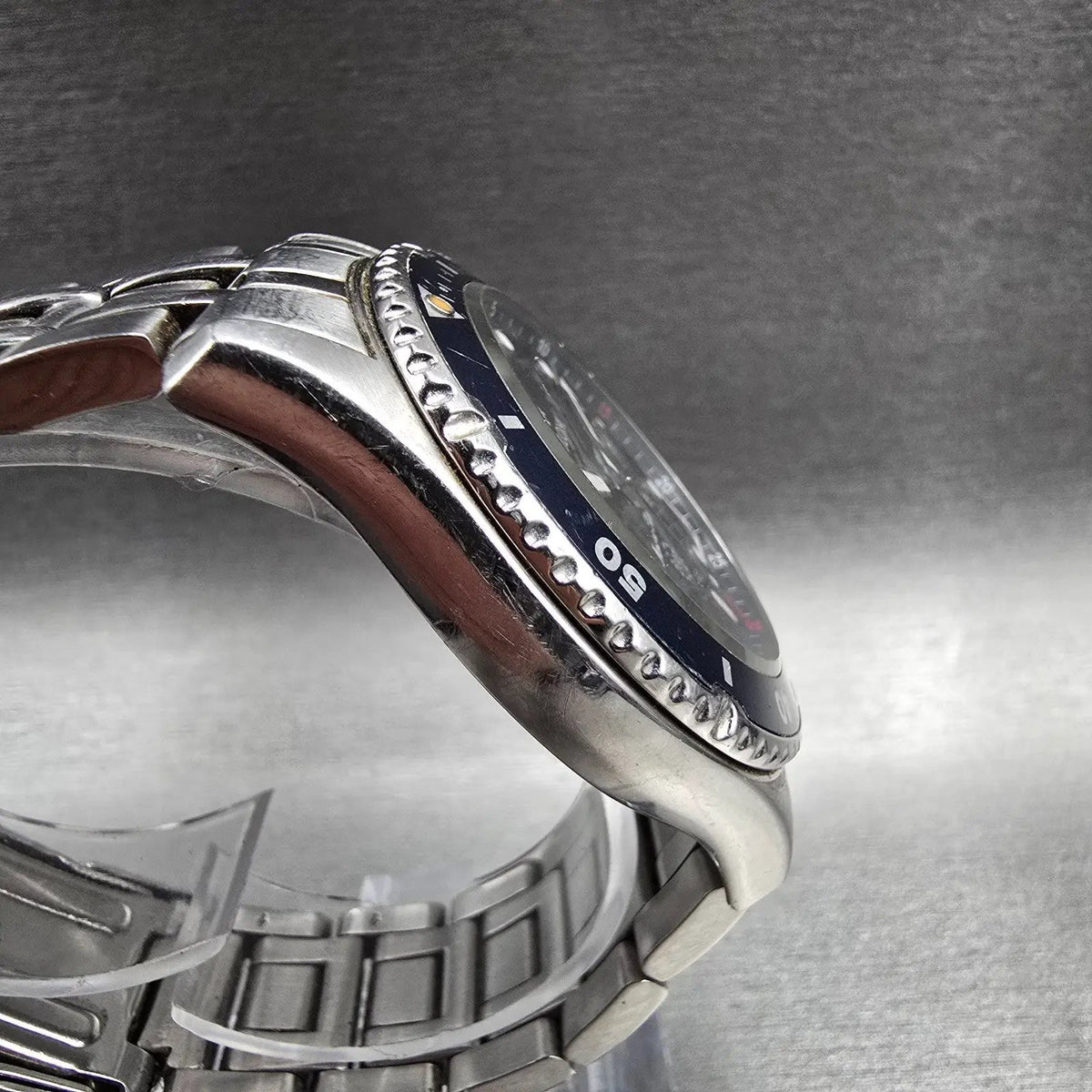 Bulova Marine Star Watch Men 41mm Blue Dial Silver Daydate Round 98C62 New Bat3