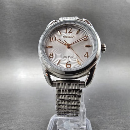Citizen Eco-Drive Watch Women 30mm White Dial Silver Round J730-S121183 Works5