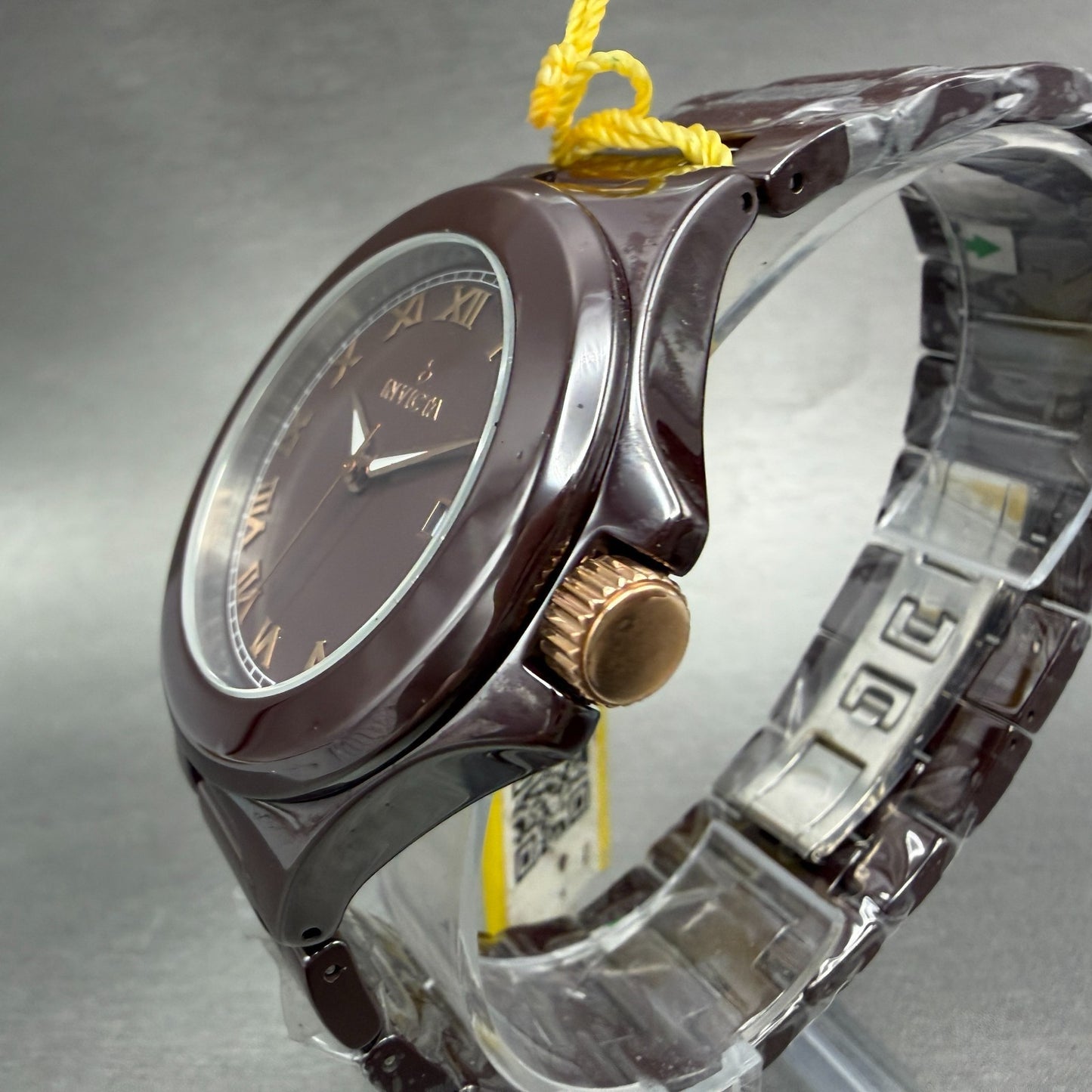 Invicta Watch Men 43mm Brown Dial Brown Ceramic Case Date Round  14580 New batt2
