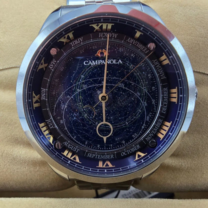 Citizen Campanola Cosmosign Watch Men 44mm Blue Dial Steel AO4010-51M1