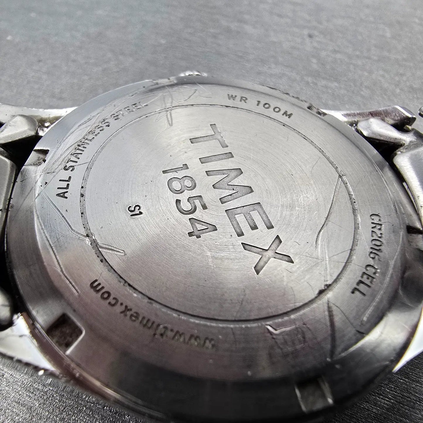 Timex Perpetual Calendar Watch Men 40mm Black Dial Silver Tone Daydate New Batt9