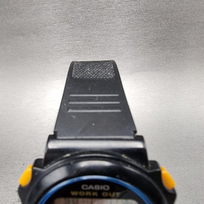 Casio Work Out JC10 Watch Men 41mm Digital Black Tone Alarm Chrono New BatteryA4