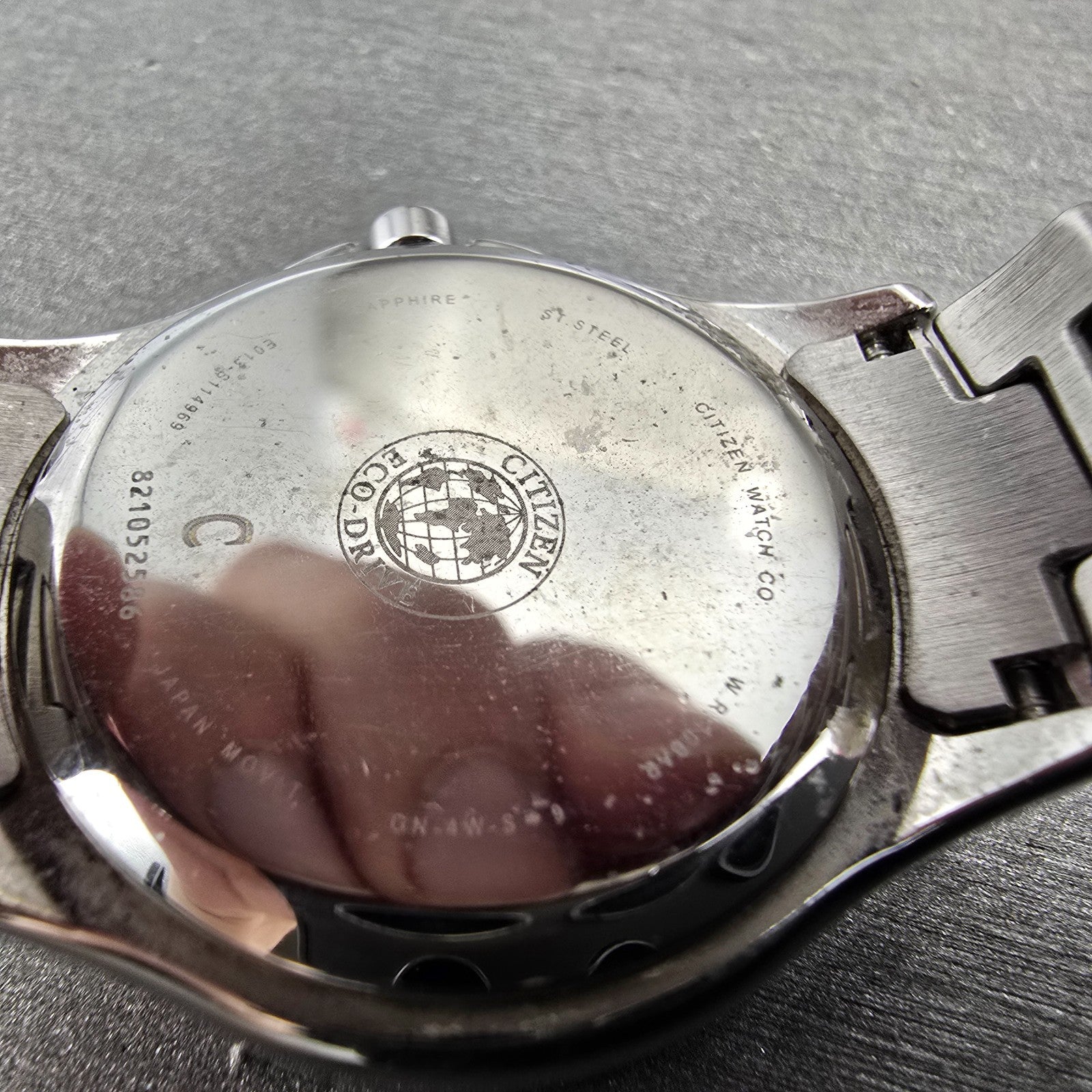 Citizen Eco-Drive Watch Women 32mm MOP Dial Silver Tone Date E013-S114969 Runs9