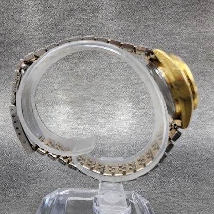 Seiko SQ Watch Women 25mm Champagne Dial Gold Tone Daydate Round New Battery8