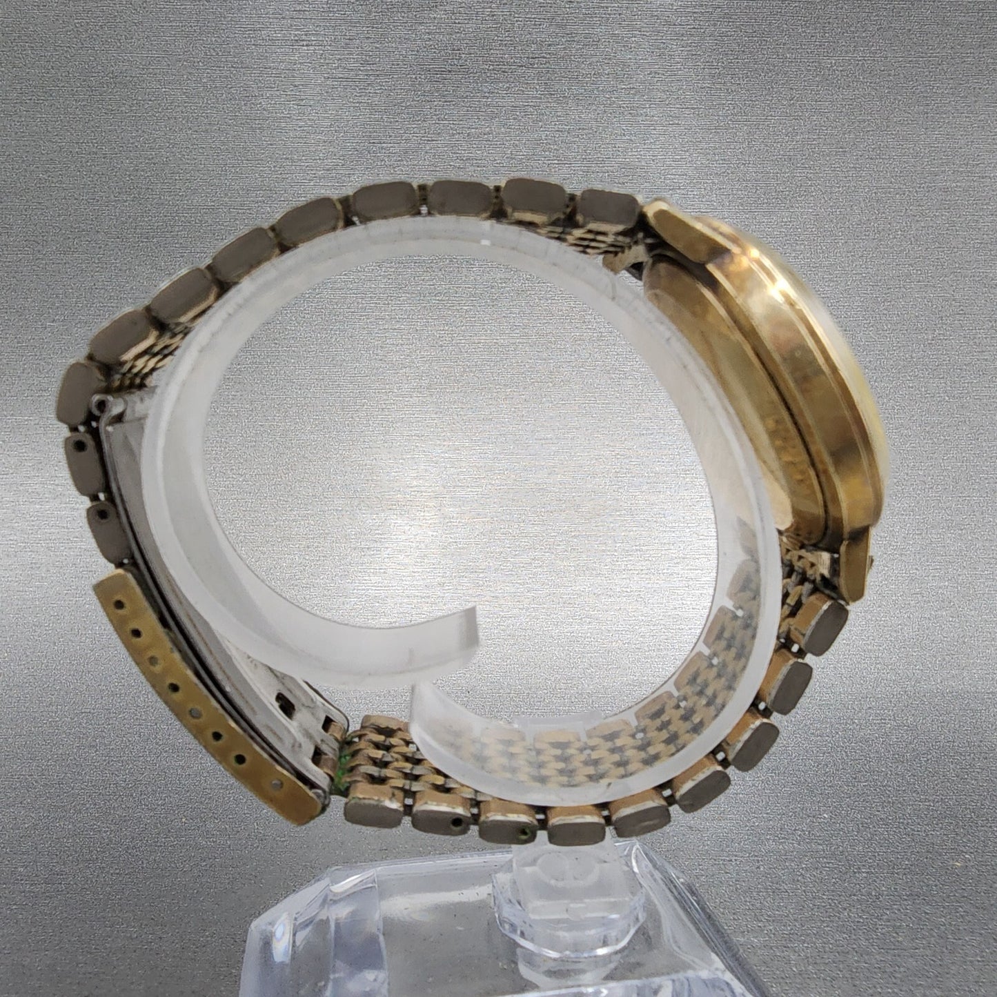 Omega Seamaster De Ville Watch Men 35mm Gold Dial Gold Filled 196.0075 PARTS9