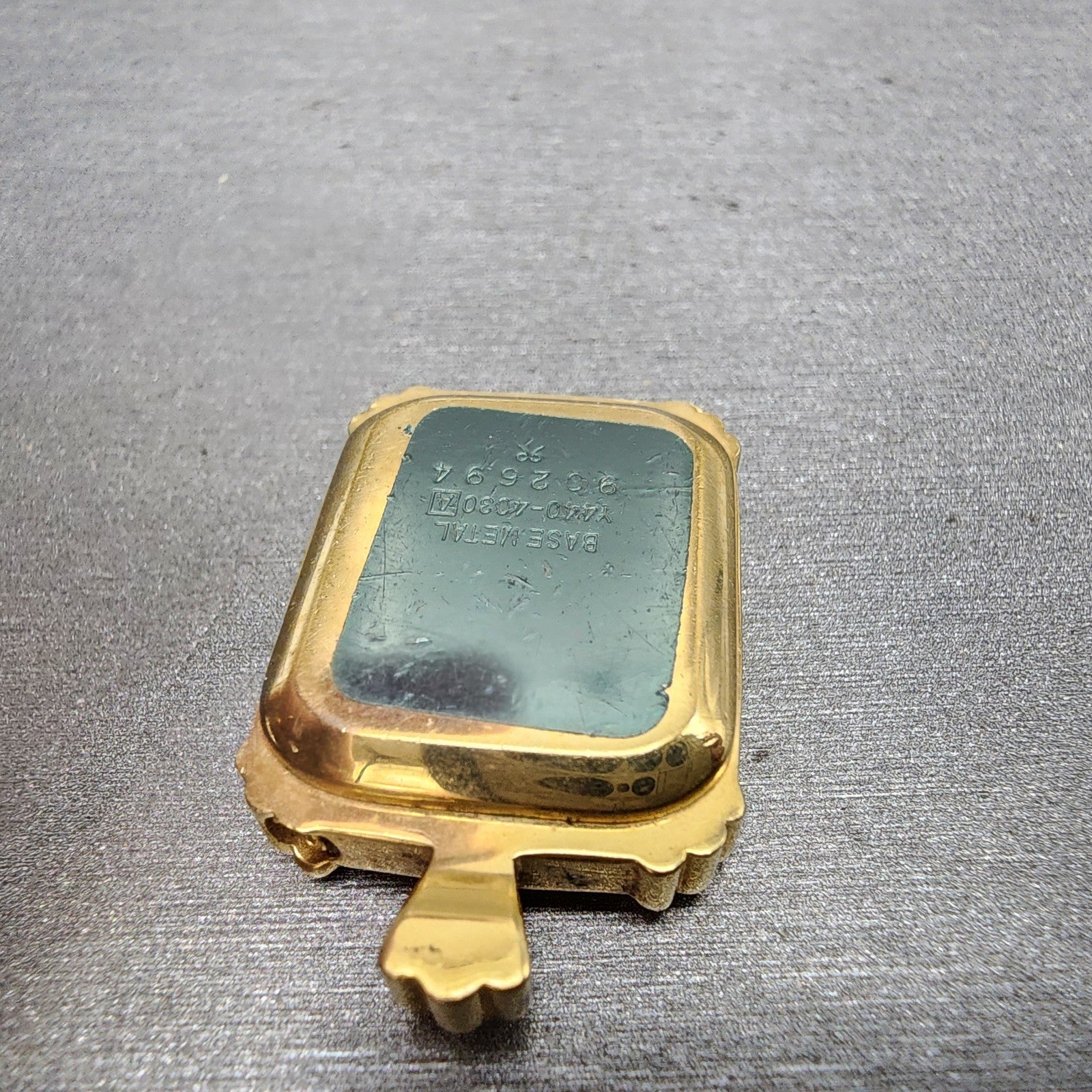 Seiko Alba Pendent Watch Women 20mm Digital Gold Tone Daydate Y4404030 New Batt9