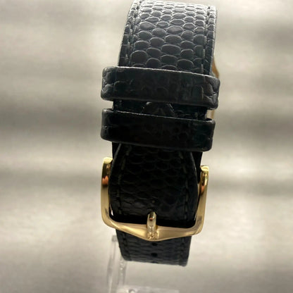 Seiko Watch Men 26mm White Dial Gold Tone Rectangle 6530-5500 New Battery VTG7