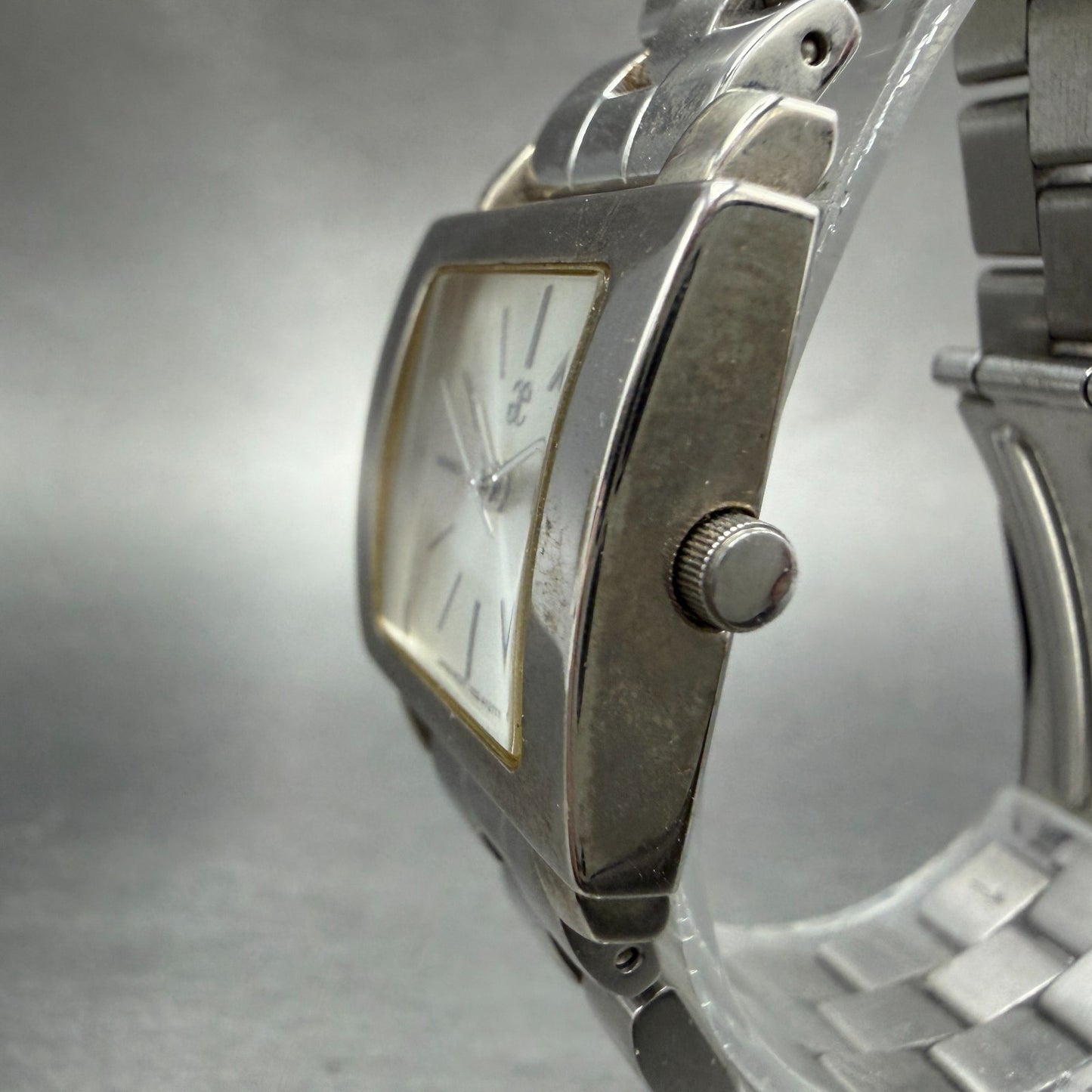 Citizen Watch Women 25mm Silver Dial Silver Tone Rectangle 1032-A05699 New batt2
