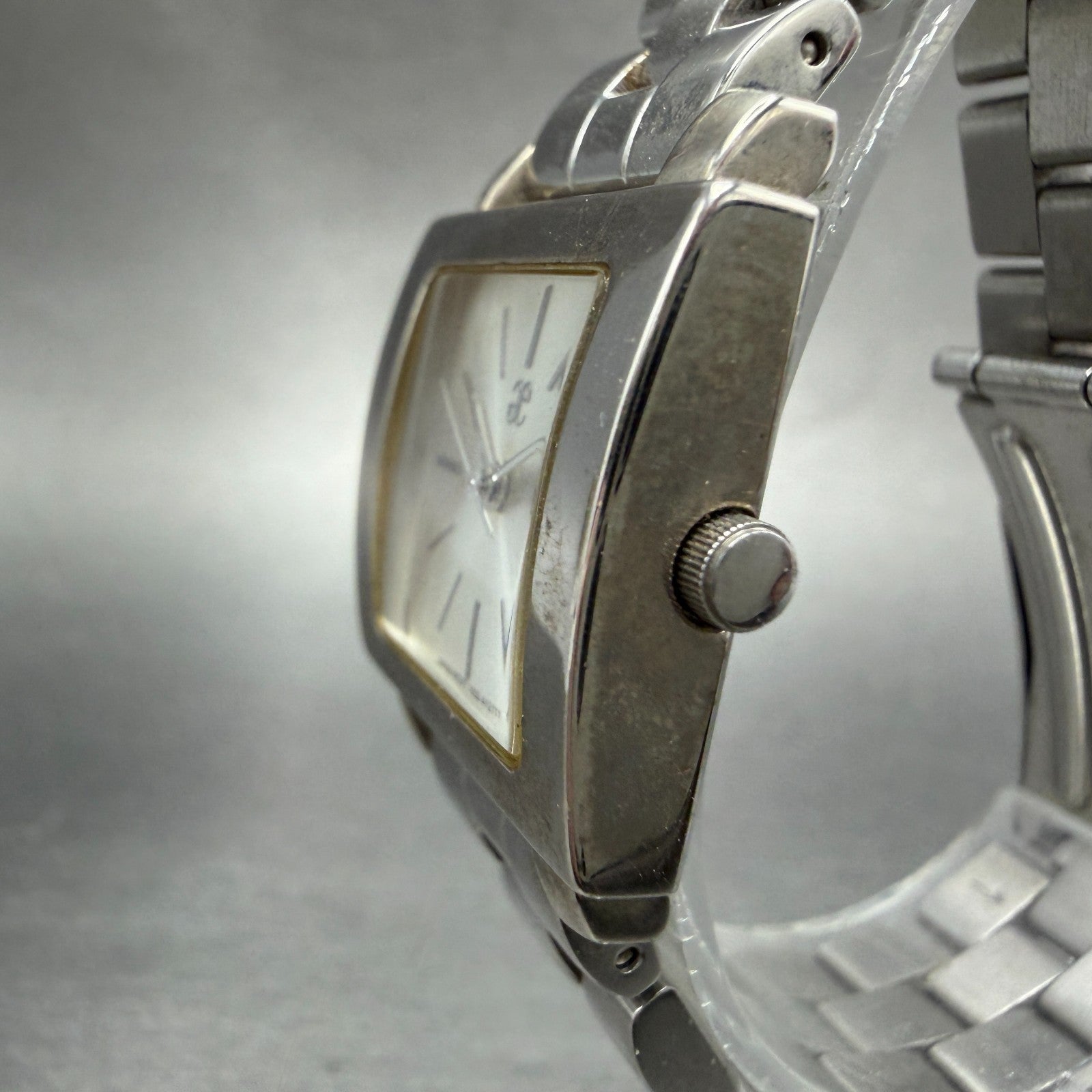 Citizen Watch Women 25mm Silver Dial Silver Tone Rectangle 1032-A05699 New batt2