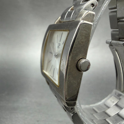 Citizen Watch Women 25mm Silver Dial Silver Tone Rectangle 1032-A05699 New batt2