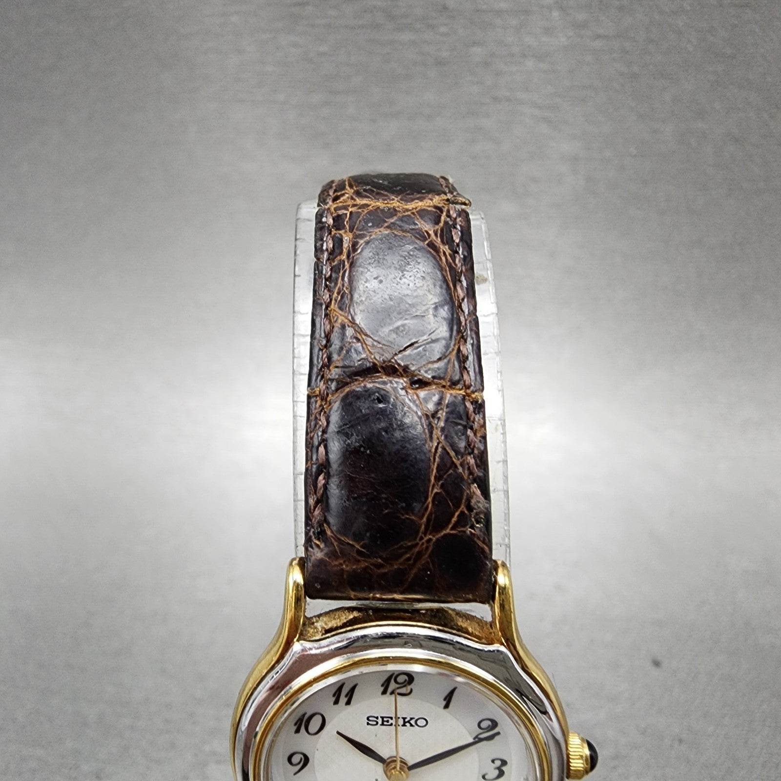 Seiko Exceline Watch Women 23mm MOP Dial Two Tone Round 2j310a50 New Battery4