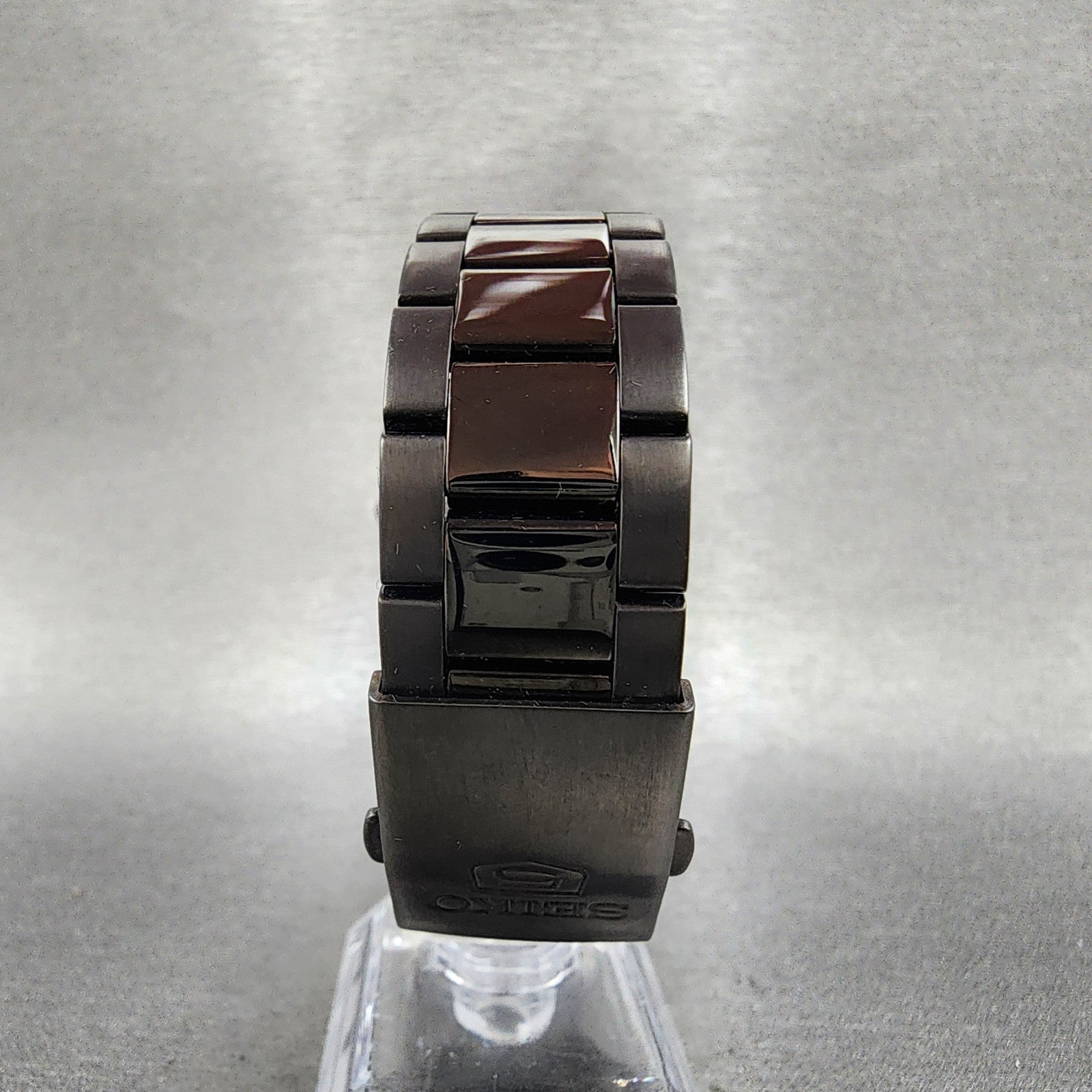 Seiko 5 Automatic 36mm Watch Men Black Dial Black Tone Daydate 7s2602t0 Runs9