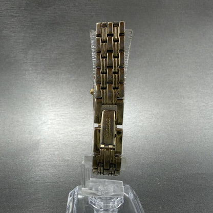 Seiko Tank Watch Women 16mm Champagne Dial Gold Tone 1N01-0FH0 New Battery HJFJY7