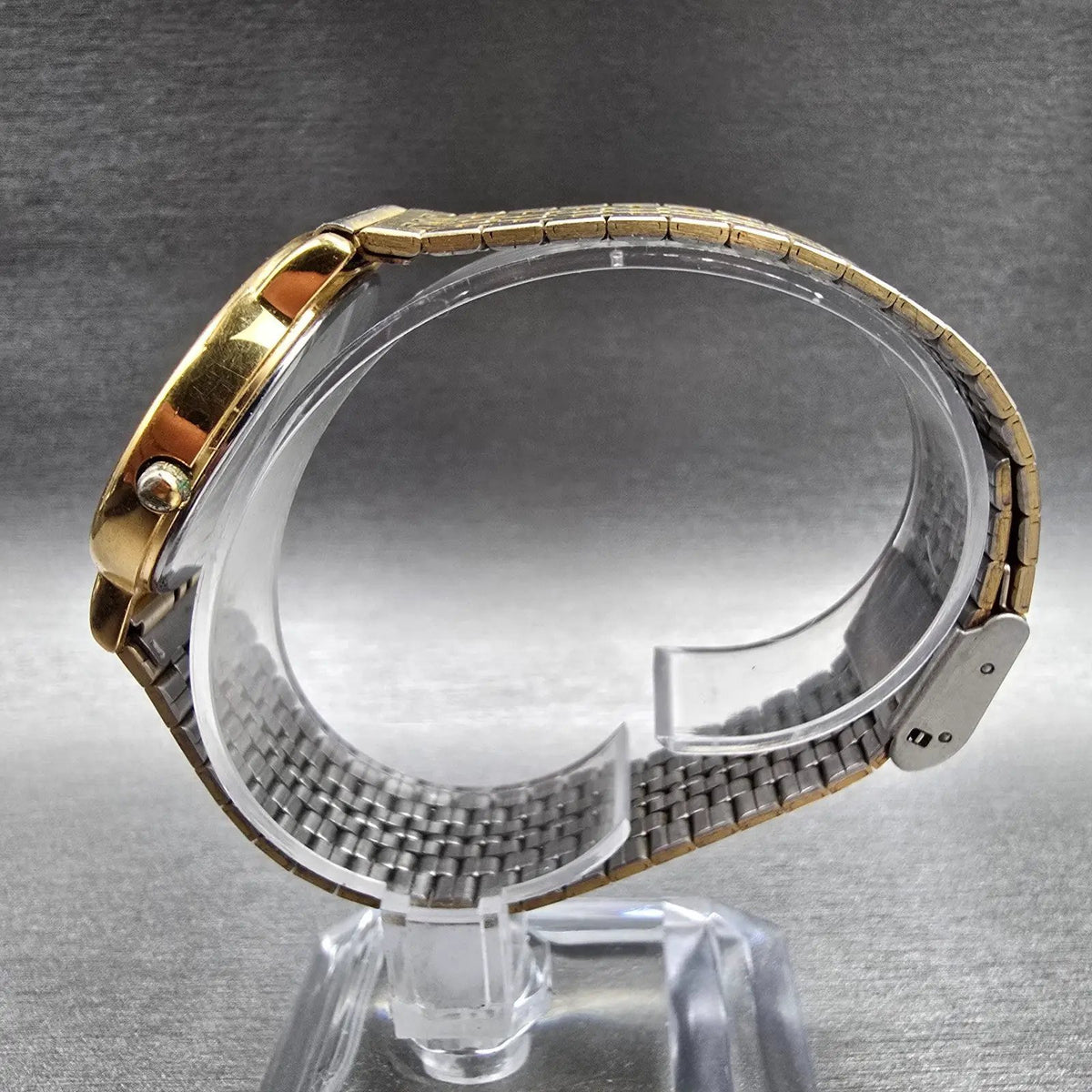 Seiko Avenue Watch Men 32mm Champagne Dial Gold Round 7N01-6D30 New Battery JDM6