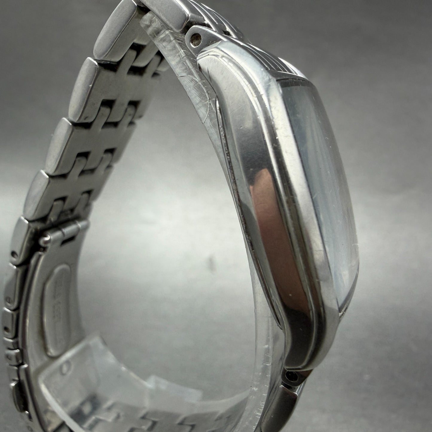 Bulova Tank Watch Women 26mm Silver Dial Silver Tone Rectangle 96L130 NewBattery3