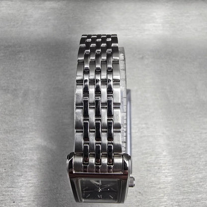 Citizen Tank Watch Women 18mm Black Dial Silver Rectangle 5930-S038588 New Batt54