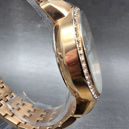 Invicta Angel Watch Women 40mm MOP Dial Two Tone Rose Gold Daydate 15011 New Bat3
