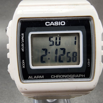 Casio W215H Watch Men 40mm Digital White Tone Alarm Chrono New Battery1