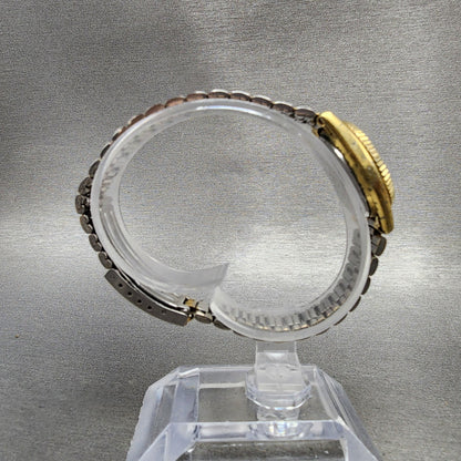 Seiko SQ Watch Women 24mm Champagne Dial Gold Tone Daydate 2a230030 New Battery8