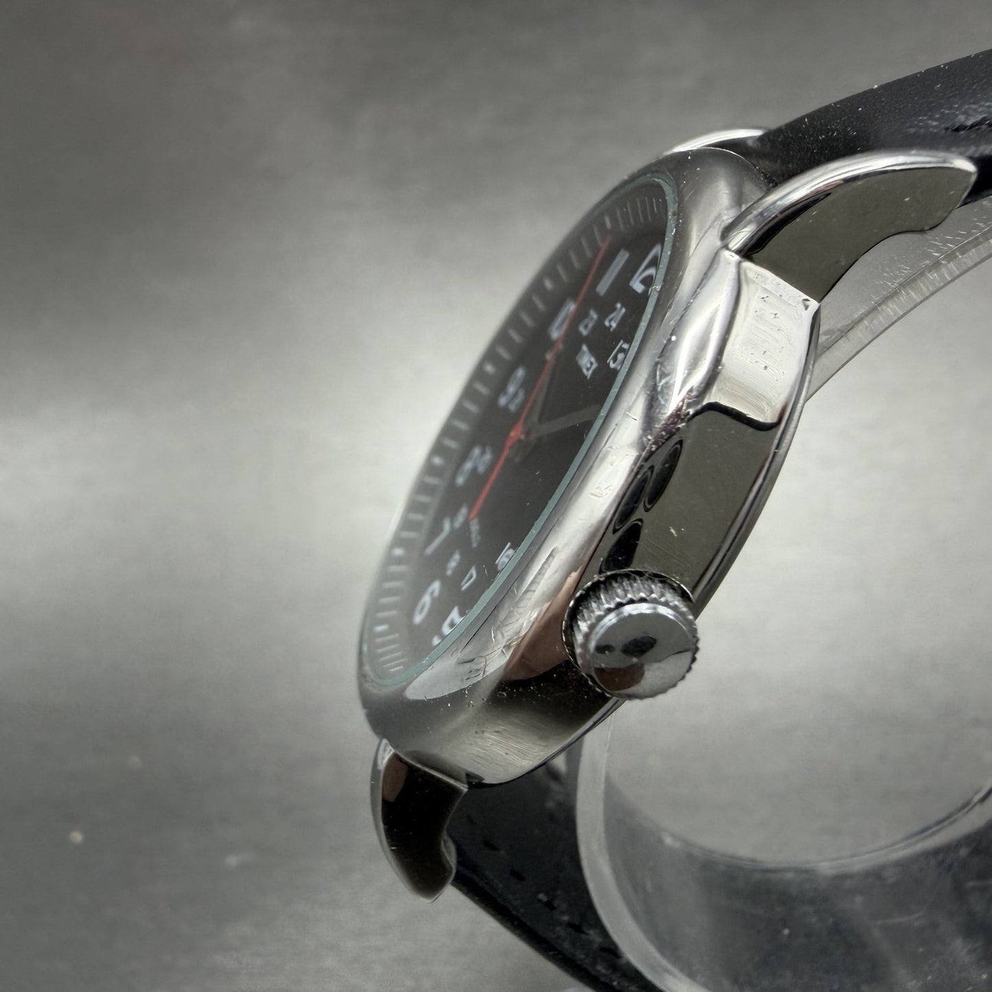 Timex Weekender Watch Men 38mm Black Dial Silver Tone Indiglo New Battery AB1232